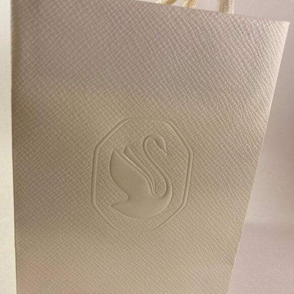 Set of 3 Swarovski Empty Shopping Paper Gift Mini Bag Sz 6.25” x 4.75” x 3.5” - Picture 7 of 8